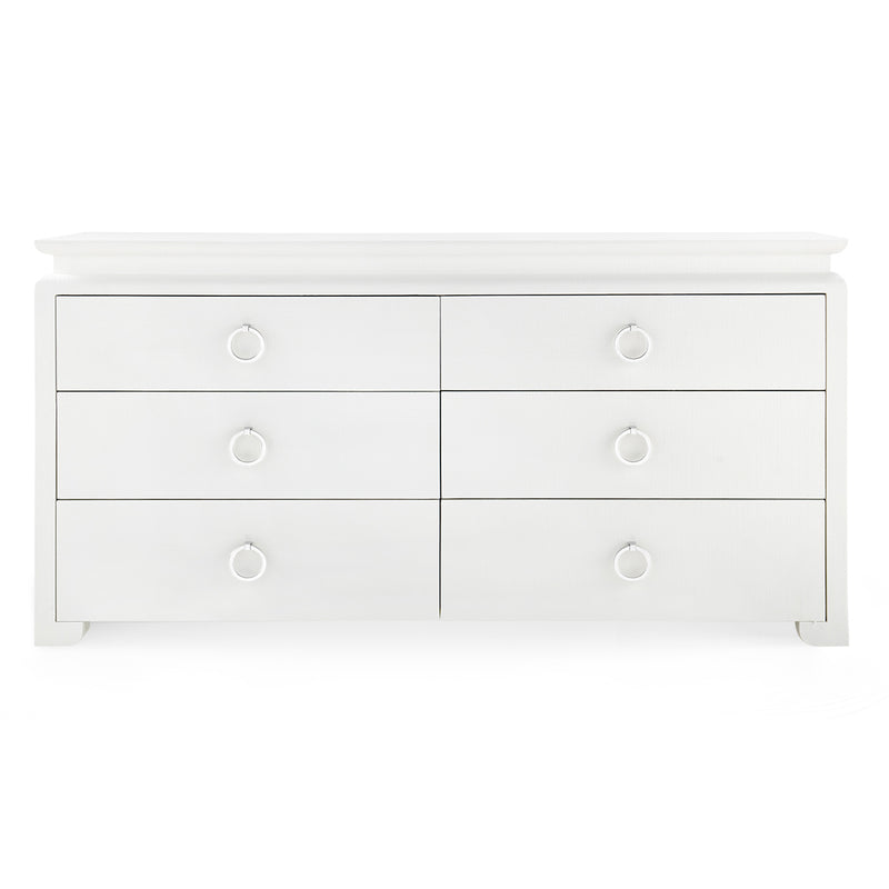 Villa and House Elina Extra Large 6 Drawer Dresser