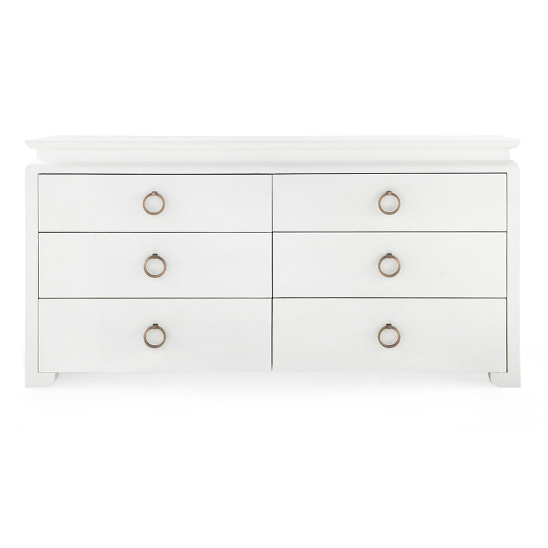 Villa and House Elina Extra Large 6 Drawer Dresser