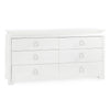 Villa and House Elina Extra Large 6 Drawer Dresser