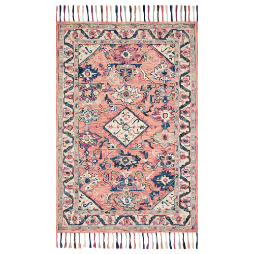 Loloi II Elka Pink Hooked Rug