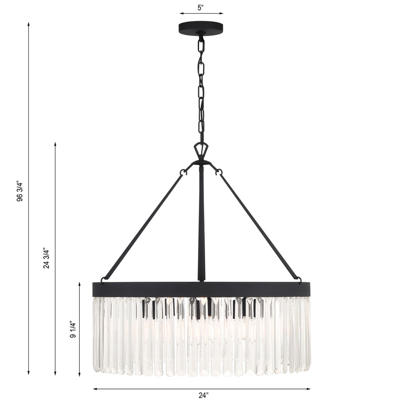 Crystorama Emory 8-Light Chandelier