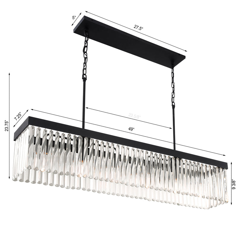 Crystorama Emory Linear Chandelier