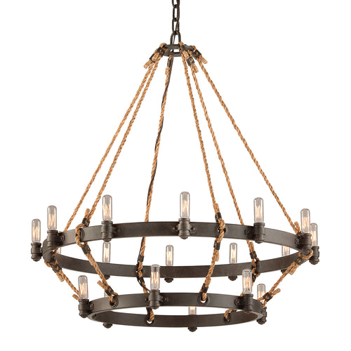 Troy Lighting Pike Place 2-Tier Chandelier