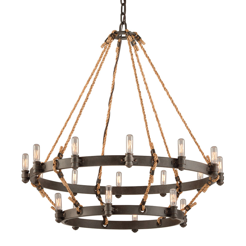 Troy Lighting Pike Place 2-Tier Chandelier