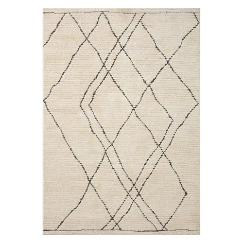 Loloi II Fabian Ivory/Charcoal Power Loomed Rug