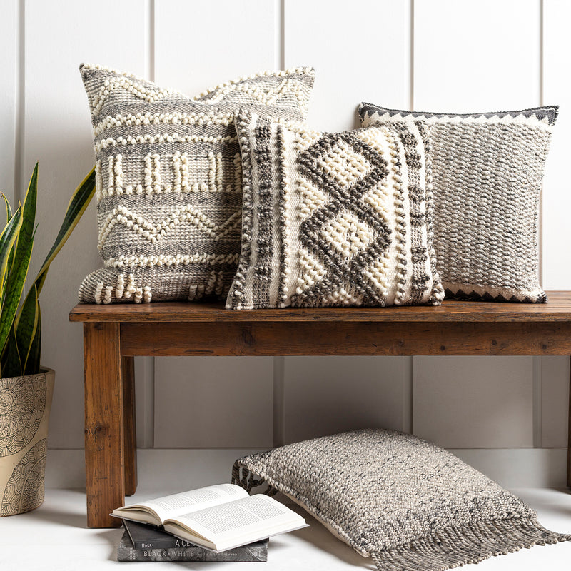 Farmhouse Fringe Throw Pillow