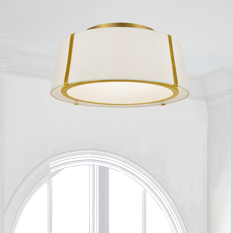 Crystorama Fulton 3-Light Flush Ceiling Mount