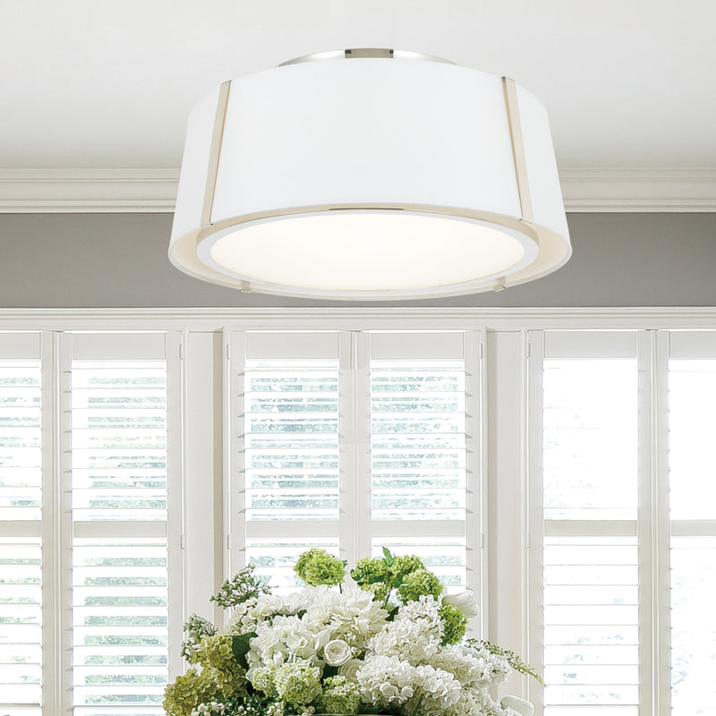 Crystorama Fulton 3-Light Flush Ceiling Mount