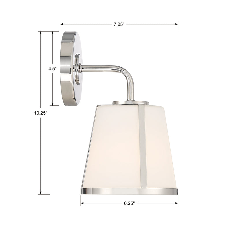 Crystorama Fulton 1-Light Wall Mount