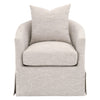 Faye Slipcover Swivel Club Chair