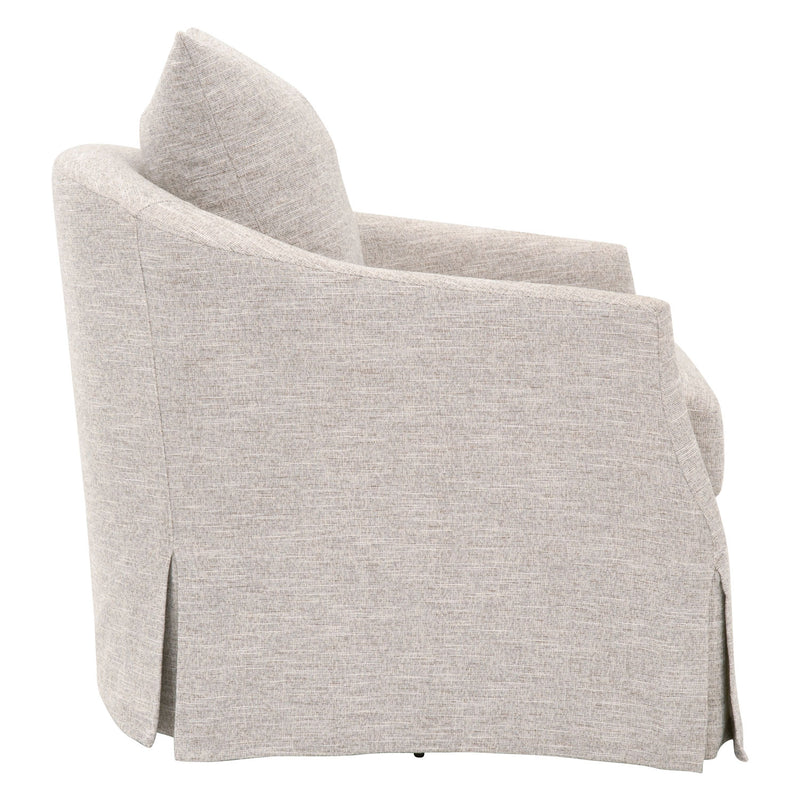 Faye Slipcover Swivel Club Chair