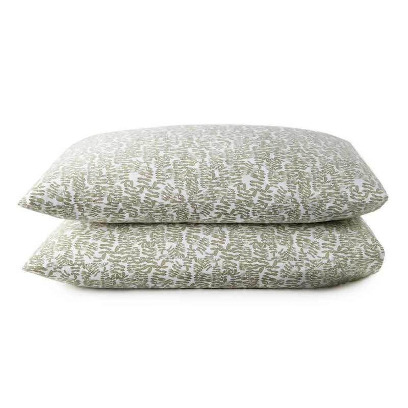 Peacock Alley Fern Percale Sleeping Sham Set Of 2