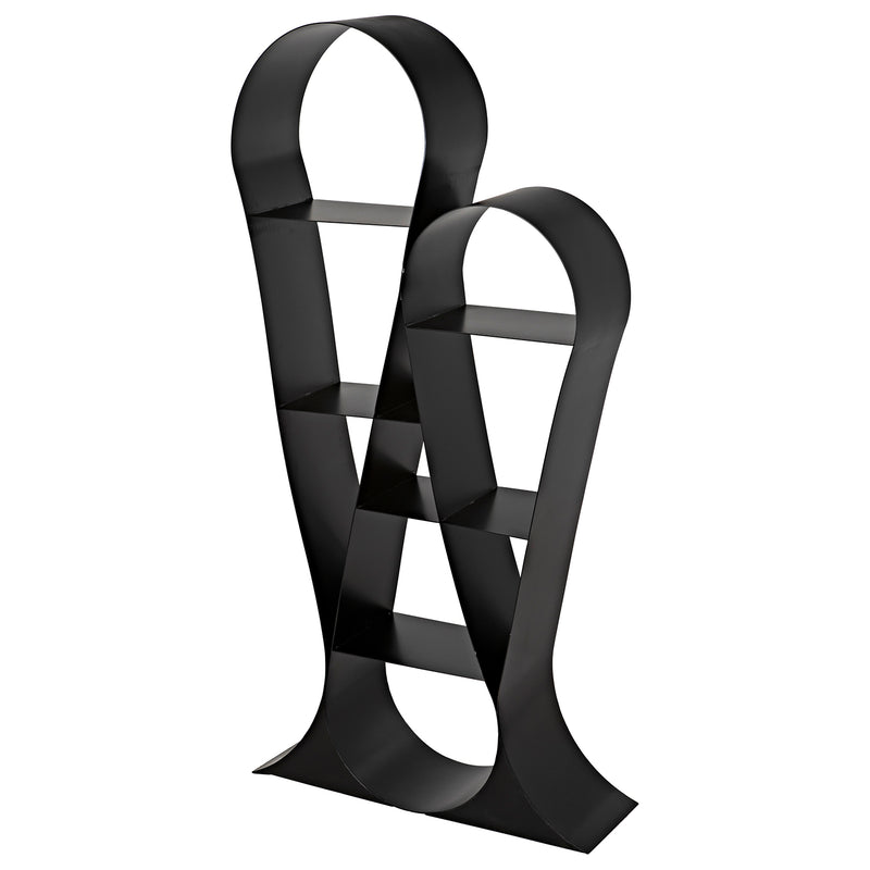 Noir Zaha Bookcase