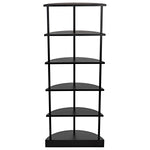 Noir Spago Metal Bookcase