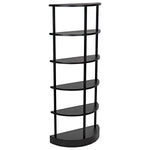 Noir Spago Metal Bookcase