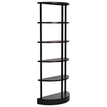 Noir Spago Metal Bookcase