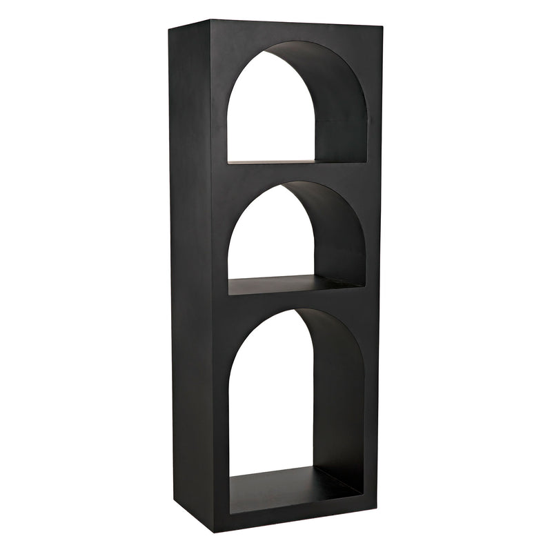 Noir Aqueduct A Metal Bookcase