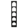 Noir Aqueduct C Metal Bookcase