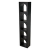 Noir Aqueduct C Metal Bookcase