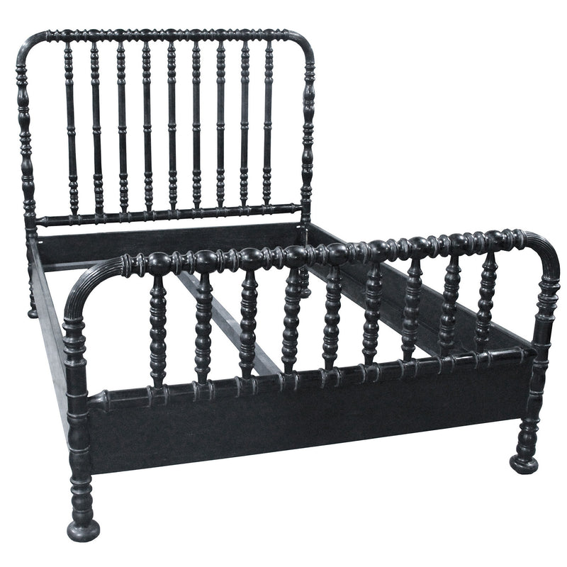 Noir Bachelor White Wash Bed