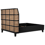 Noir Porto Bed With Headboard Frame