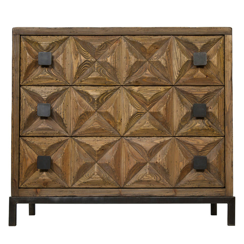 Noir Jones 3 Drawer Chest