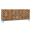 Noir Herringbone Sideboard