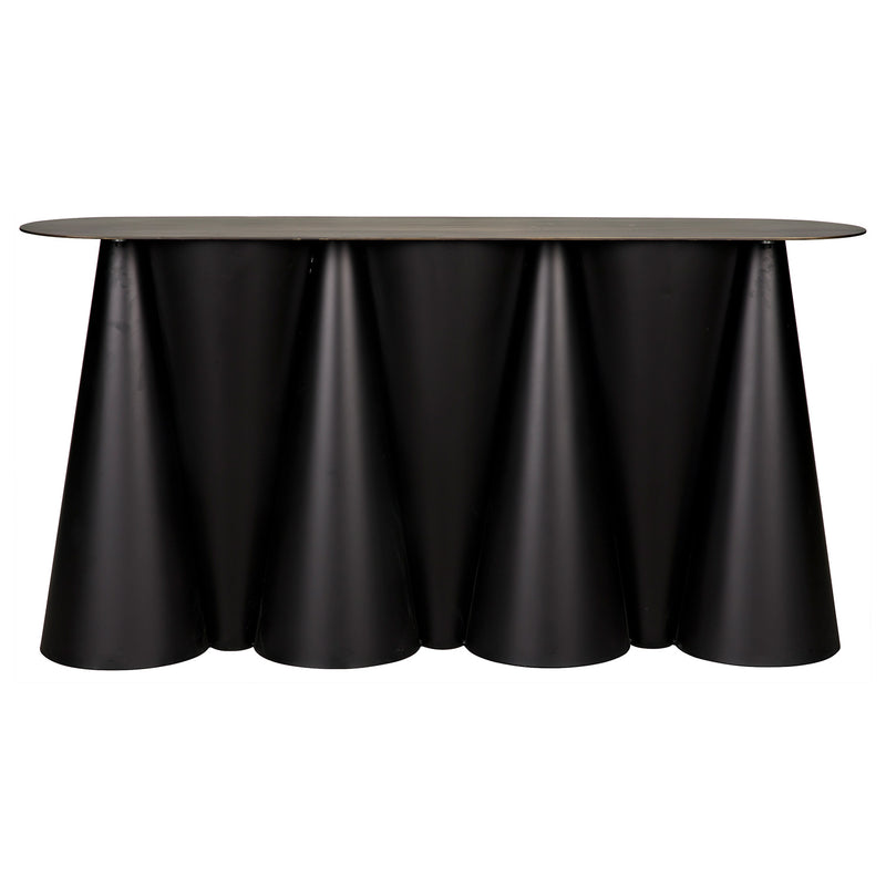 Noir Salt Pepper Console Table