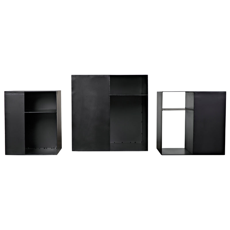 Noir Gropius Cube Set of 3