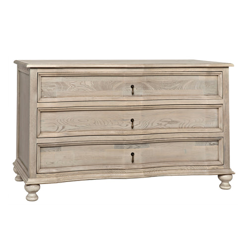 Noir Curved Front 3 Drawer Chest