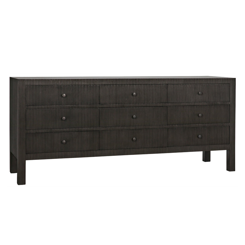 Noir Conrad 9 Drawer Dresser