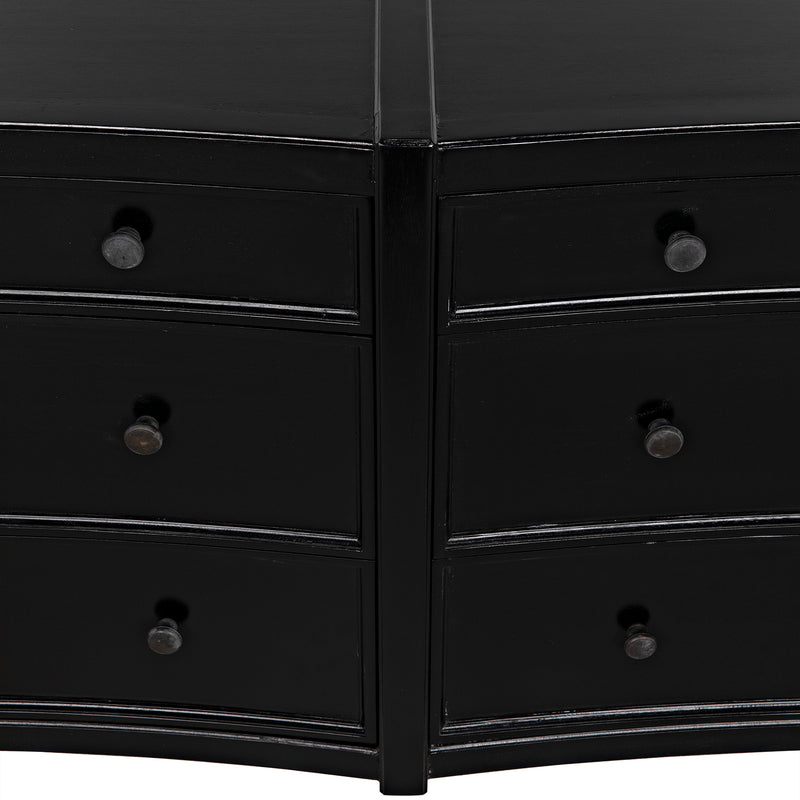 Noir Hampton 6 Drawer Dresser