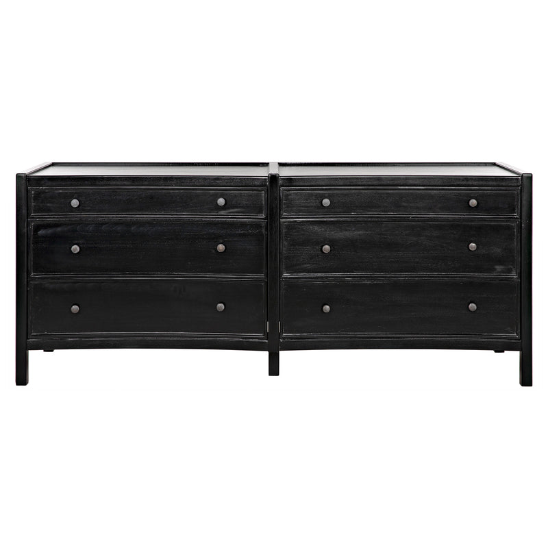 Noir Hampton 6 Drawer Dresser