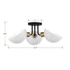 Crystorama Gigi Semi Flush Ceiling Mount