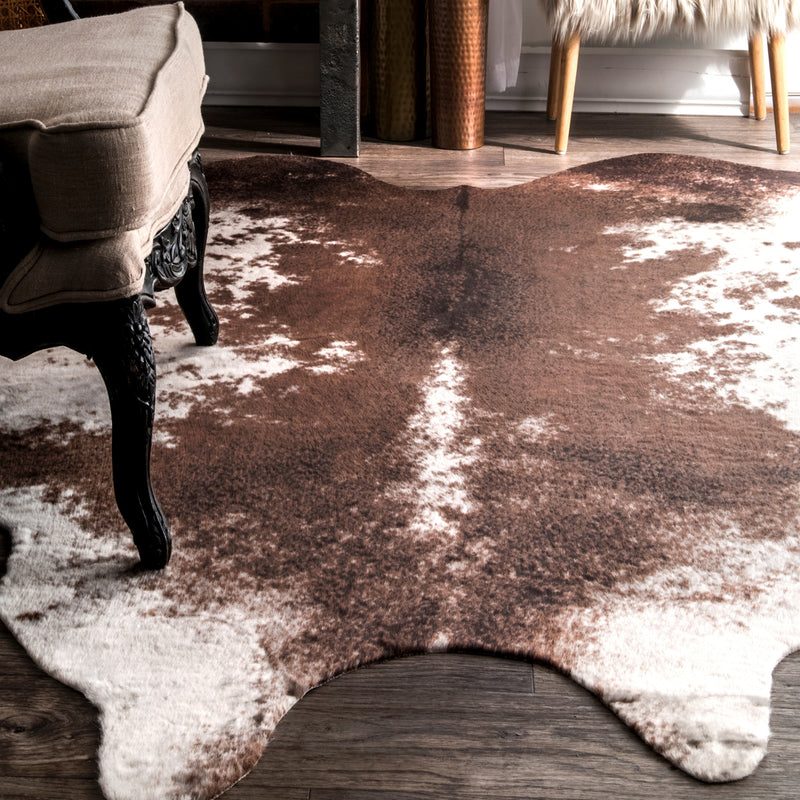 Rexford Faux Rawhide Rug