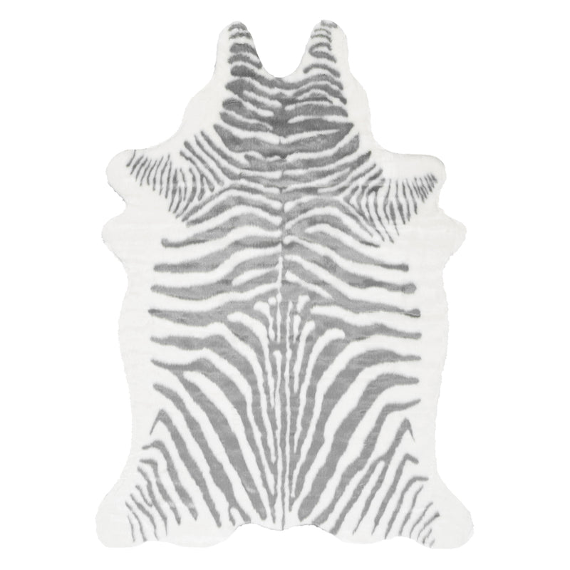 Zebra Faux Rawhide Rug