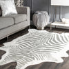 Zebra Faux Rawhide Rug