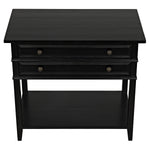 Noir Colonial 2 Drawer Side Table