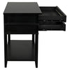 Noir Colonial 2 Drawer Side Table