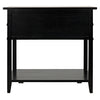 Noir Colonial 2 Drawer Side Table