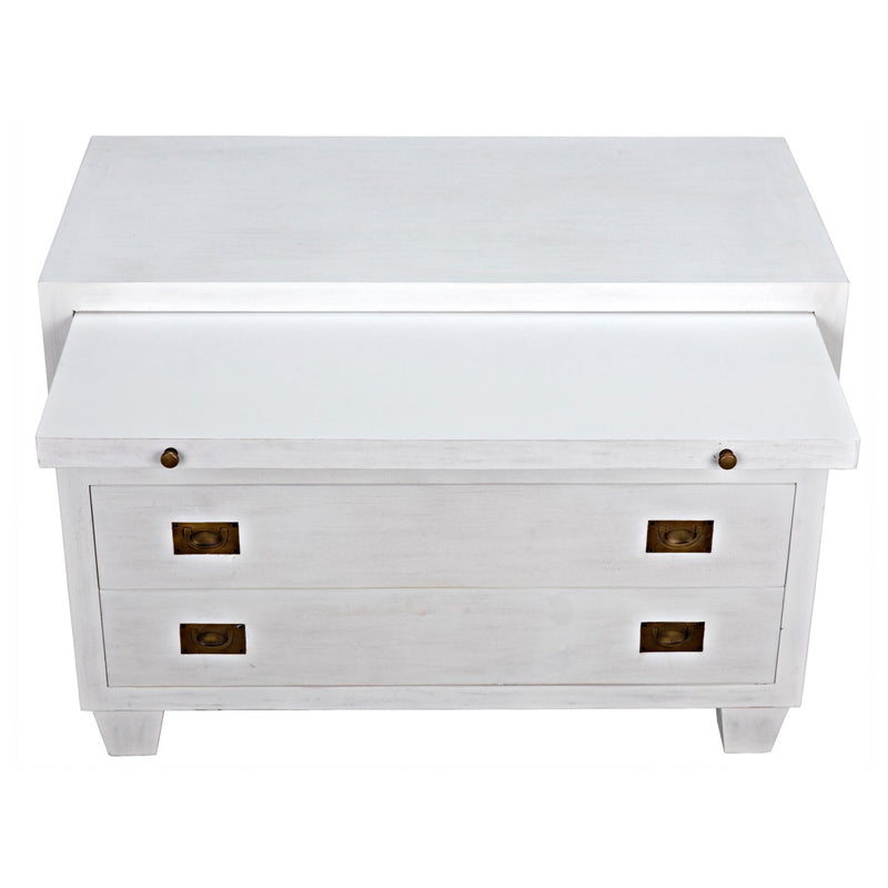 Noir 2 Drawer Side Table