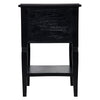 Noir Oxford 2 Drawer Side Table