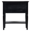 Noir Oxford 2 Drawer Side Table