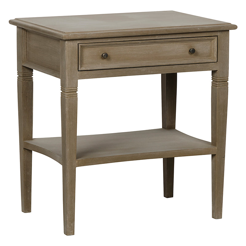 Noir Oxford 1 Drawer Side Table