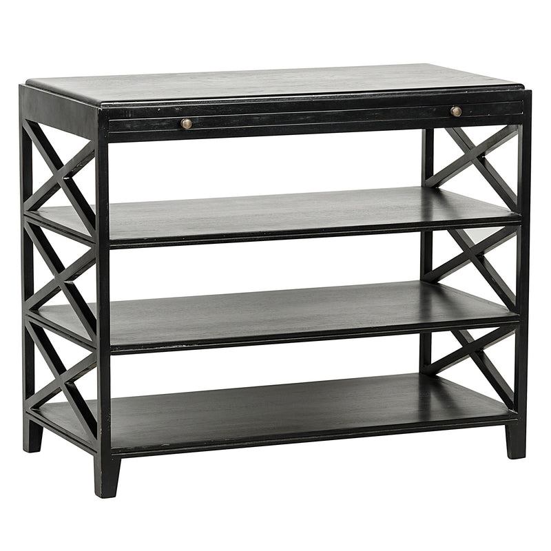 Noir Sutton Criss Cross Console Table