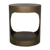 Noir Eclipse Round Side Table