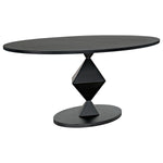 Noir Katana Oval Dining Table