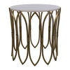 Noir Nola Brass Side Table