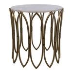 Noir Nola Brass Side Table