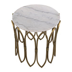 Noir Nola Brass Side Table